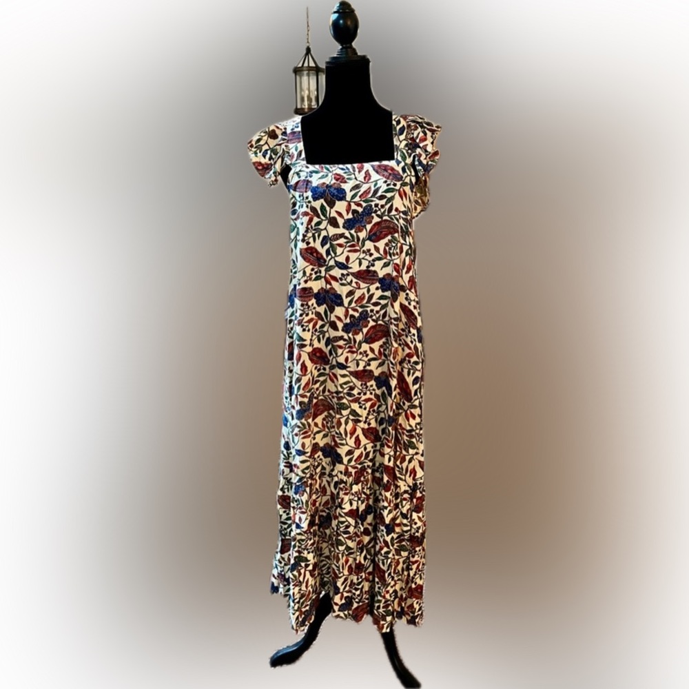 House of Harlow 1960 Red & Blue Maxi Sundress